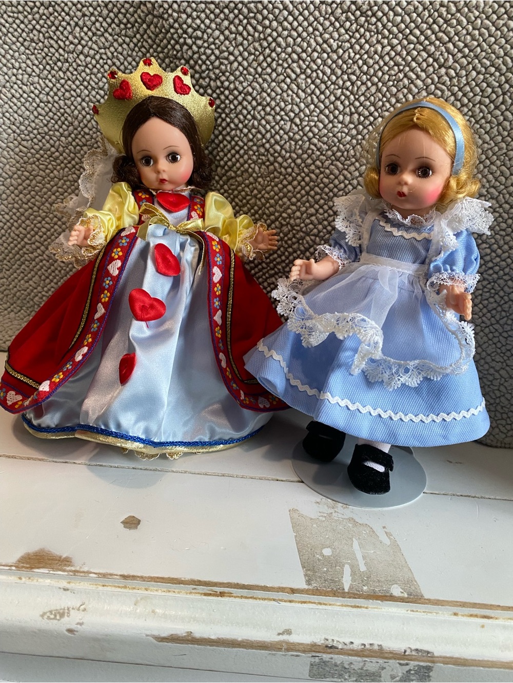 Madame Alexander Alice in Wonderland and Queen of Hearts